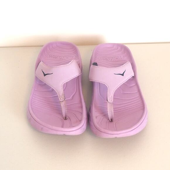 Hoka One One Sandals Women's Size11 Purple Comfort Casual Thong Flip Flops - Picture 2 of 10